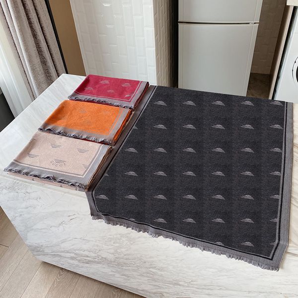 

classic joint name scarves fashion jacquard women scarf 4 colors soft touch girls wool shawls scarves, Blue;gray