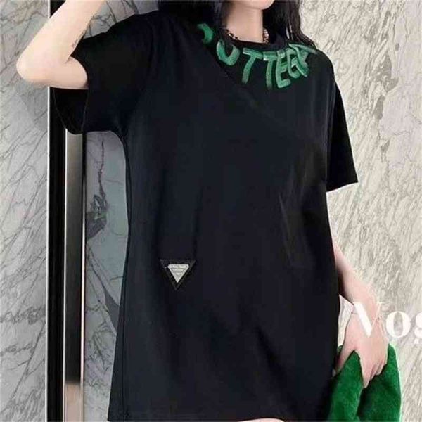 

designer t shirts bv's high level bottegaa shirt venetaa bv green letter printed simple and round neck short sleeve t-shirt for men wom, White;black