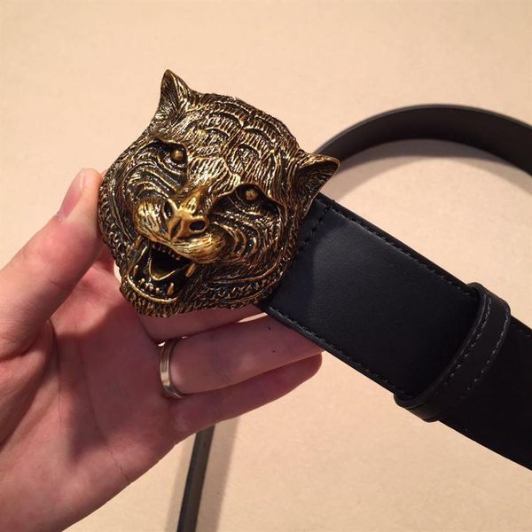 

luxury designer belts fashion tiger buckle belt mens womens belt ceinture optional attribute 278c, Black;brown