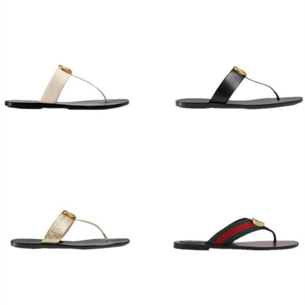 

2021 designer sandals men slippers gear bottoms flip flops ladies luxury fashion288n, Black