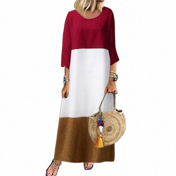 

casual dresses casual dresses linen dress womens cotton large size 5xl long sleeve nice autumn striped print women plus maxi boho vestidos i, Black;gray