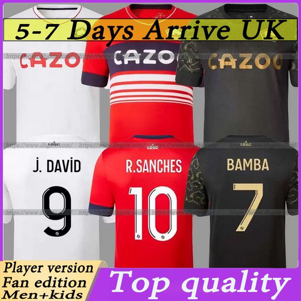 

2022 2023 losc lille soccer jersey cabella david fonte bamba yazici football shirts 22 23 jikone t.weah .araujo m.bayo ismaily maillots de, Black;yellow