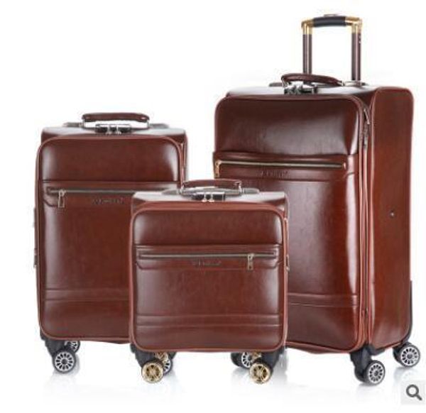 

suitcases 18 inch 20 men spinner suitcase luggage 24 trolley pu travel rolling baggage bag on wheels wheeled 220831