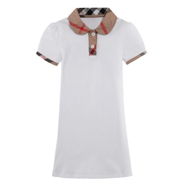 

baby girls summer princess dresses cotton kids short sleeve a-line dress children plaid skirts girl skirt 2-7 years2157, Red;yellow