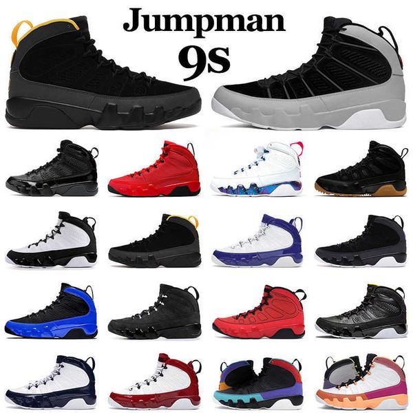 

men basketball shoes 9 9s mens trainers sport sneakers particle grey bred chile red racer university blue gold change the world walking