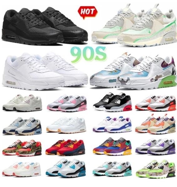 

nik running shoes for men women og sports 90s bred lucha libre barely rose peace valentines day surplus team gold air max airmax 90 cushion, Black;brown