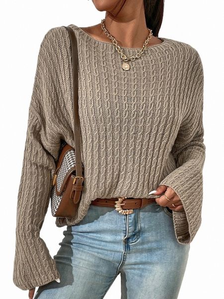 

women's sweaters cable knit drop shoulder sweater p1lp#, White;black