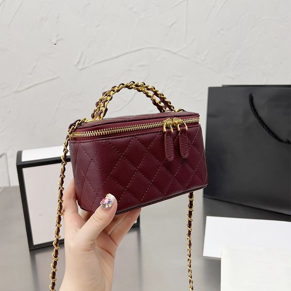 

luxury bag fashion chain handle box bags quilted designer bag crossbody handbag wallet classic retro the totes messenger handbags