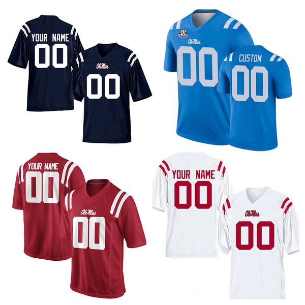 

custom ncaa college ole miss rebels football jerseys henry parrish jr. john rhys plumlee scottie phillips elijah moore robert nkemdiche mike, Black