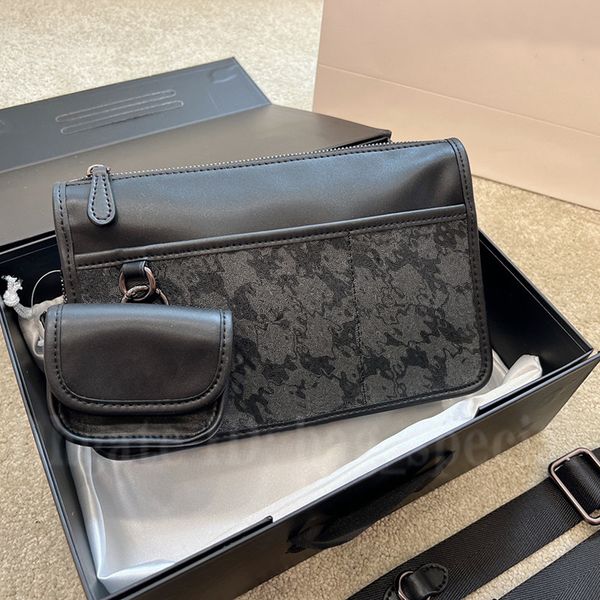 

premium light luxury mens messenger bag fashion shoulder handbag wallet letter print retro premium