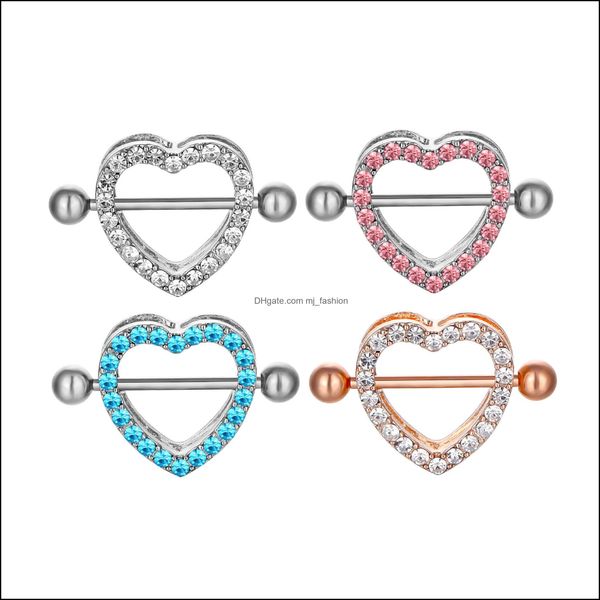 

navel bell button rings navel bell button rings d0985 heart stone nipple ring mix colors 32 e3 drop delivery 2021 jewelry mjfashion dhpyl, Silver
