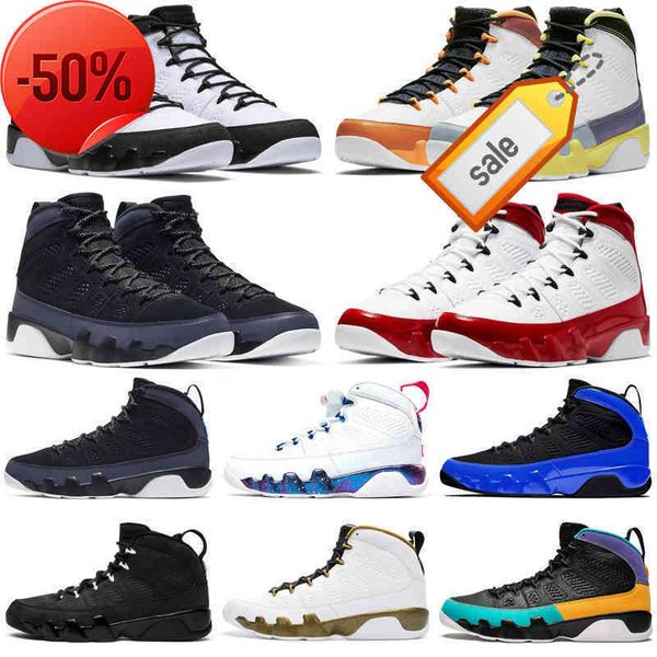 

boots 2022 jumpman 9 9s men basketball shoes university blue gold racer gym red change the world athletic mens trainers sports sneakers size, Black