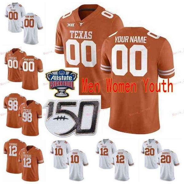 

american college football wear stitched custom 85 malcolm epps 9 collin johnson 98 brian orakpo 99 keondre coburn texas longhorns college me, Black