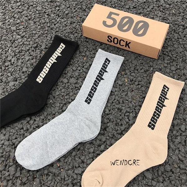 

mens socks season 6 calabasas skateboard fashion mens letter printed socks sports socks sockings hip hop2363, Black