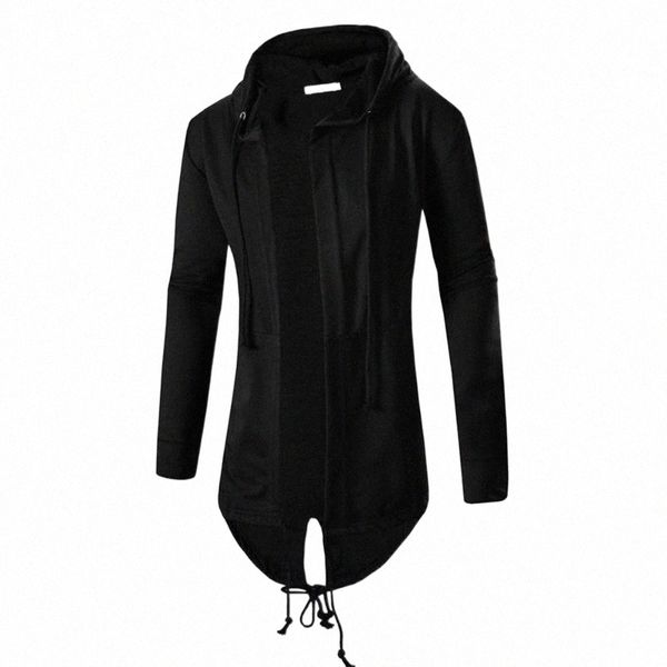 

men's jackets men's jackets spring summer men hoodie casual solid color 3xl jacket sweatshirts long sleeve loose irregular drawstr, Black;brown