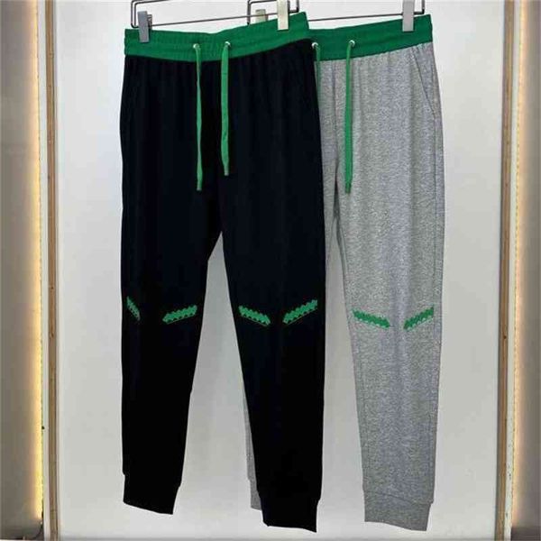 

bv's man's pant designer pants bottega ven bv fashion brand 22ss new green badge men's personality versatile casual pants fit, Black