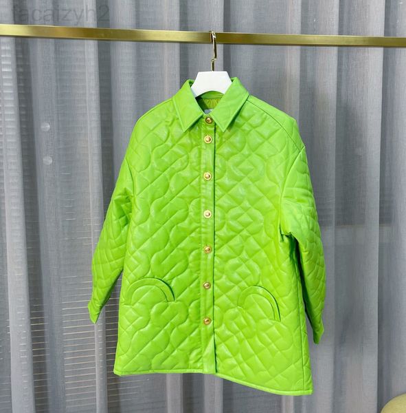 

women's jackets designer house 21 new medieval elements classic elegant checkered green leather coat gfx3, Black;brown