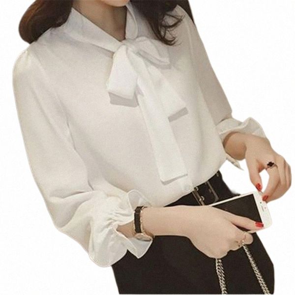

women's blouses & shirts seller long sleeve blouse for work spring summer women blouses solid white female clothing shirts ol blusas y