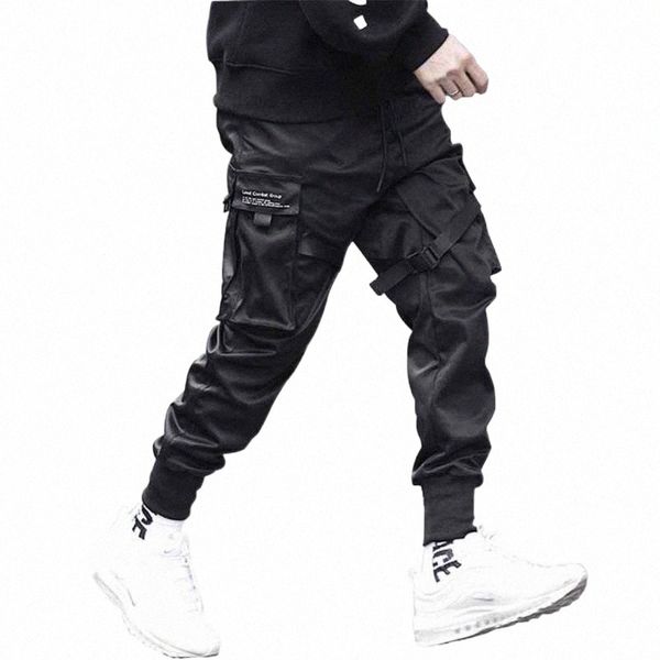

men's pants men's pants black jogger men techwear cargo streetwear fashion t8m5#