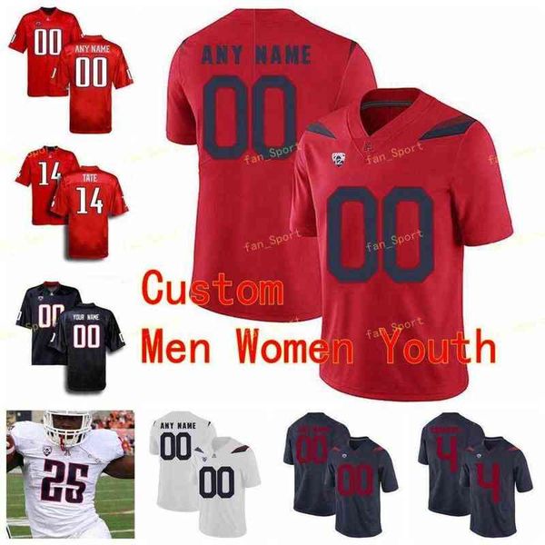 

american college football wear ncaa college jerseys arizona wildcats 1 drew dixon 10 jamarye joiner 11 k'hari lane tayvian cunningham c, Black