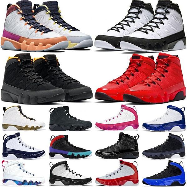 

shoe jumpman 9 9s mens basketball shoes og space jam bred 3s tinker alternate fadeaway sports trainers sneakers, Black