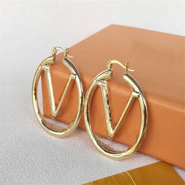 

fashion gold hoop earrings for lady women party wedding lovers gift engagement jewelry for bride260b, Golden;silver