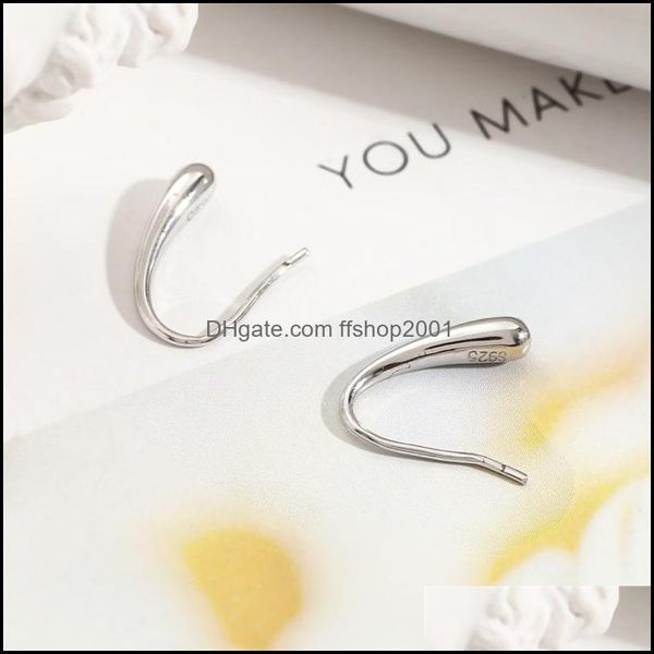

charm sterling sier earwires french hook earring connector findings 925 components with pinch bails 5 pairs c3 drop delive ffshop2001 dhbis, Golden