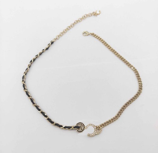 

2022 charm pendant necklace two colors design diamond stud earring have box ps7106a, Golden