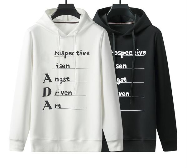 

mens women designer hoodie embroidery fashion hooded winter men womens hoodie clothing clothes hip hop sweatshirts size m-3xl, Black
