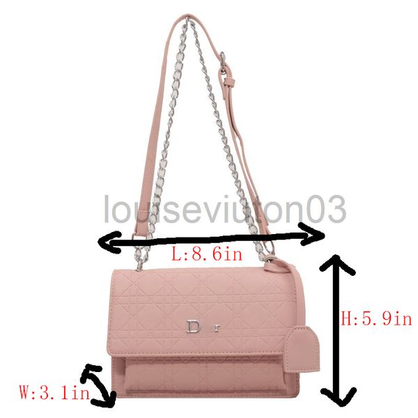 

designer di bag tote shoulder handbag fashion luxurious messenger leather mens womens lovers high class casual style crossbody rhombus chain
