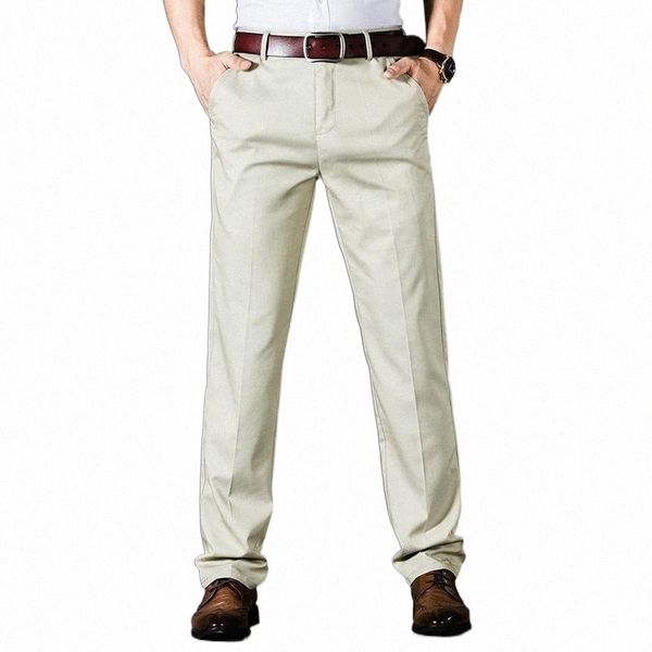 

men's suits & blazers men's suits & blazers straight suit pants mens stretch formal office dress trousers overalls black khaki bei, White;black