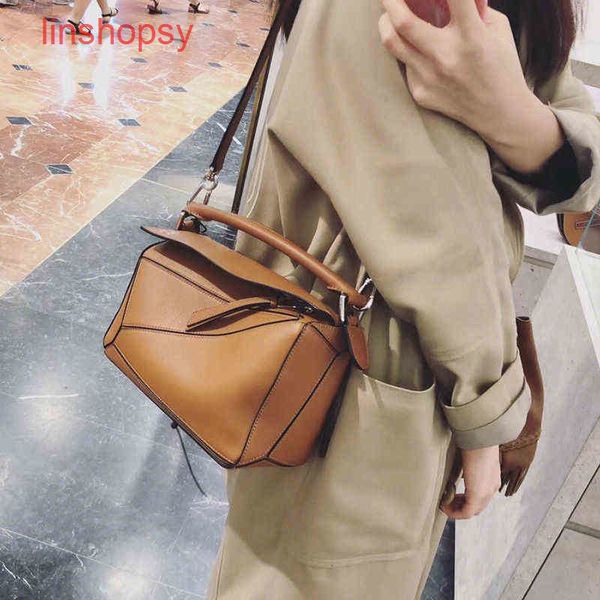 

luxury women loews bags 2022 fashion mini geometric stitched leather women's p