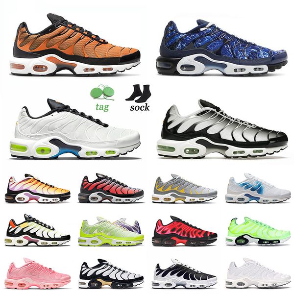

2022 arrival sports plus tn running shoes size 12 black orange air airmaxs max mint green spray paint lime blast men women tns trainers snea