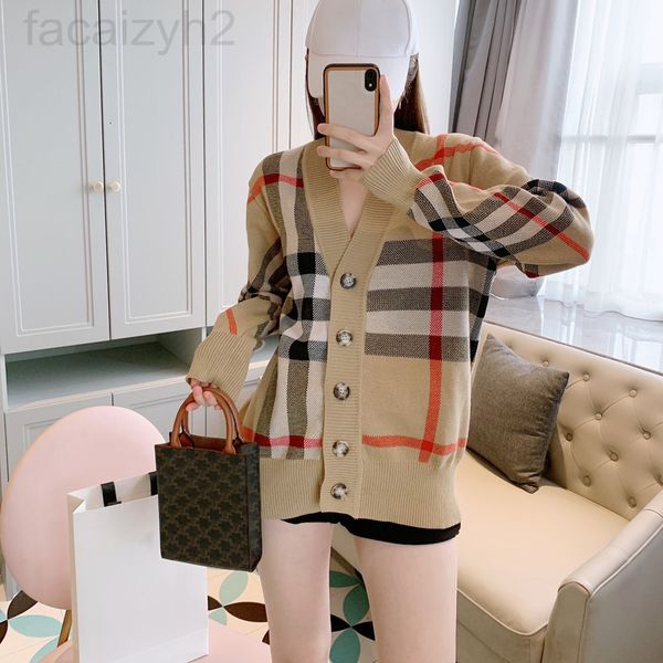 

women's sweaters designer winter fall women brand designer letter pattern cardigan sweater coat wool blended woman knitwear ladies knit, White;black