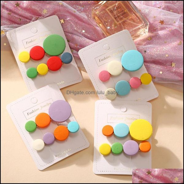 

hair clips barrettes kawaii rainbow wooden round hairpin children kids hair clips pins barrettes accessories for women girls haircli dhwgk, Golden;silver