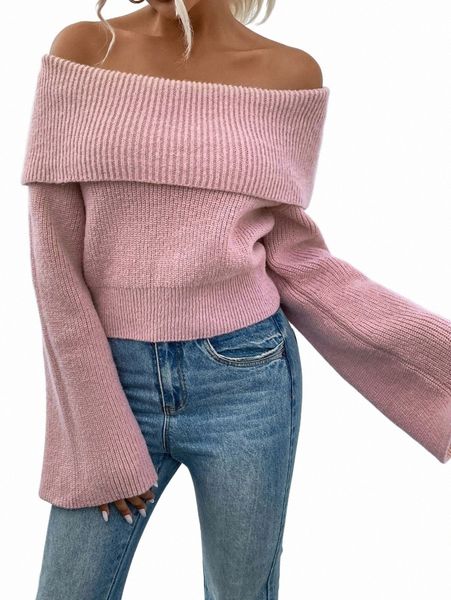 

women's sweaters off shoulder foldover sweater 20wr#, White;black