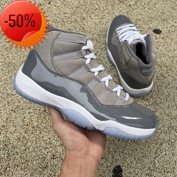 

jumpman 11 cool grey mens boots basketball shoes carbon fiber 11s medium white -cool women sports sneakers running trainers ct8012 -005, Black