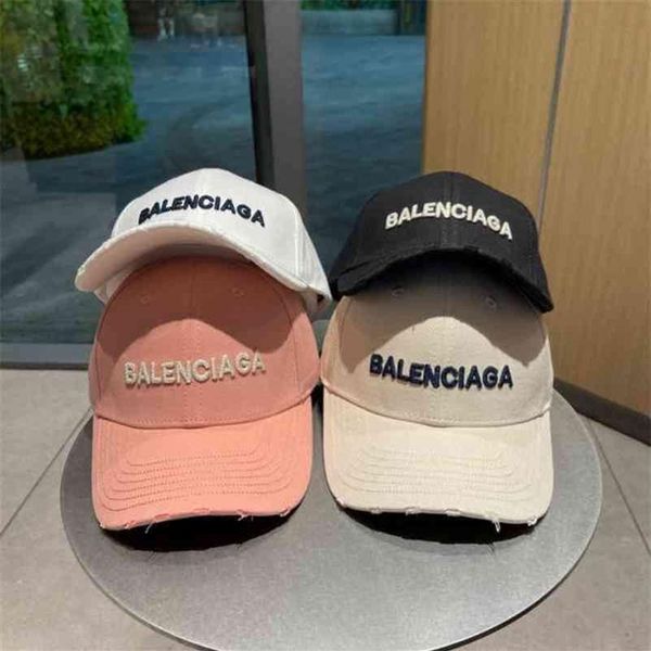 

balencaigass hat cap luxury end b paris baseball high cap 2022 embroidered letter star same duck tongue hat for men and women l251f, Blue;gray