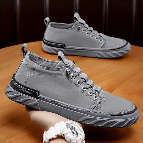 

safety shoes canvas men's comfortable allmatch sneakers korea cloth breathable ice silk casual sports flats loafers 220831, Black;brown