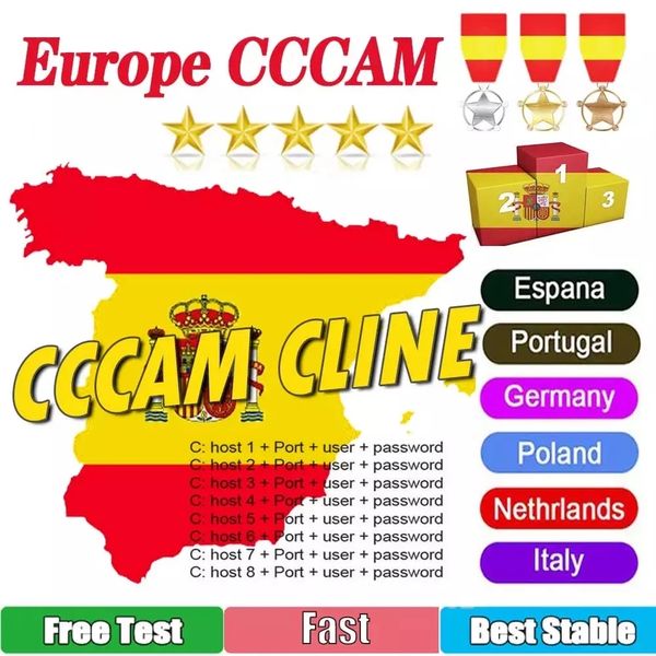 

cccam clients set box satellite receivers dvb s2 6 & 7 & 8 line 12-month for ccam ccclines in europe portugal italy and poland