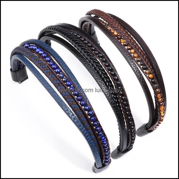 

tennis men fashion classic business tennis bracelet casual handmade creative glossy metal mtilayer leather bracelets 2022030 lulubaby dhnr0, Golden;silver