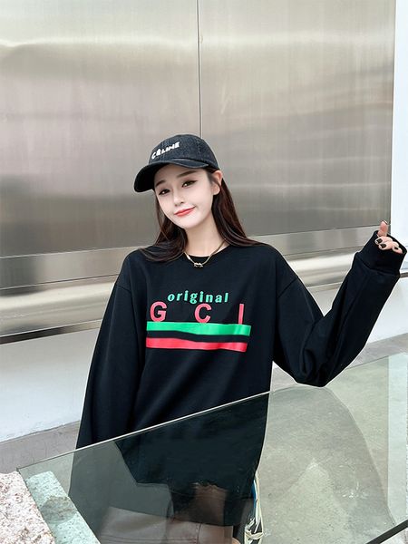 

2022 men's ladies designer hoodies tide brand sweatshirts fashion casual wholesale, Black