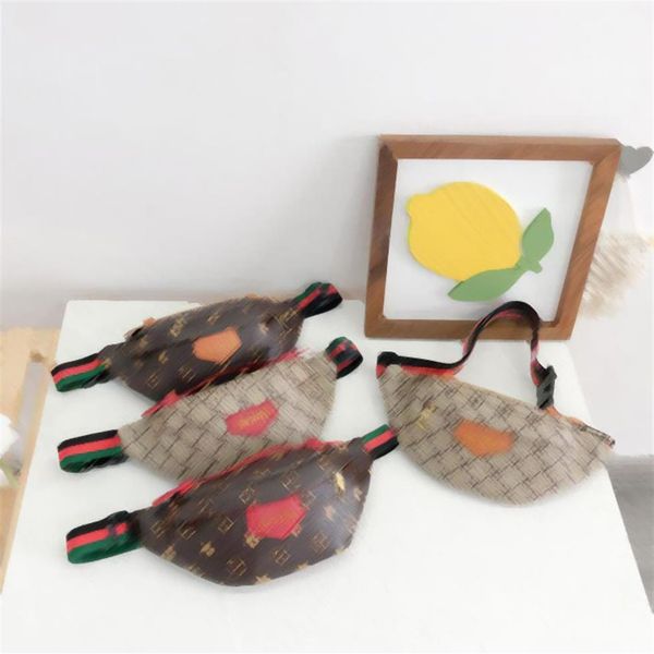 

fashion children handbags single shoulder crossbody bag letters print large capacity designers boys girls casual waist bag240u, Black