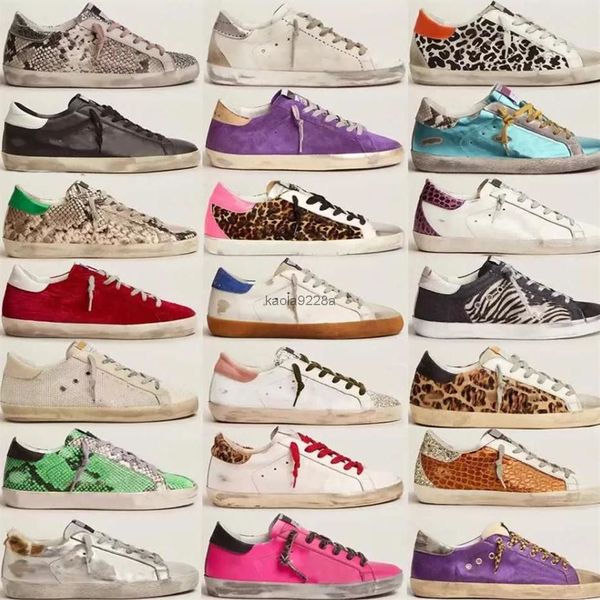 

shoes 2022 boot new italy brand women super star luxury sequin classic white do -old dirty designer sneakers''golden''go, Black