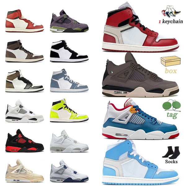 

2022 with box basketball shoes jumpman 1 4 chicago a ma maniere 4s messy room 1s university blue sail midnight navy dark mocha seafoam train