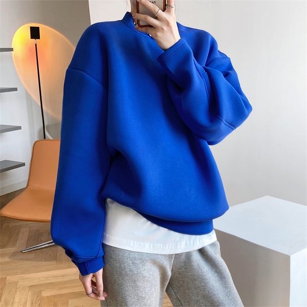 

womens hoodies sweatshirts fashionable space cotton sweater womens spring and autumn thin design loose ins lazy wind air layer 220831, Black