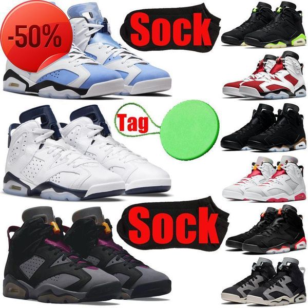 

boots unc 6 6s men basketball shoes jumpman bordeaux electric green british khaki carmine hare midnight navy black cat sports sneakers mens
