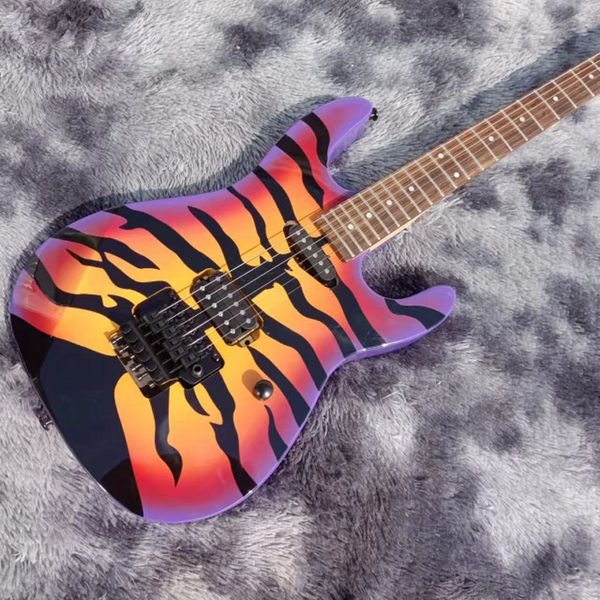 

this is new tiger grain pattern design guitar personality rock electric guitar