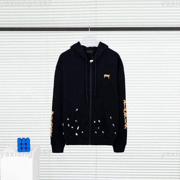 

men's sweater mens hoodie sweatshirts italy style autumn and winter zipper jacket designer luxury double letter classic men women alike, Black;brown