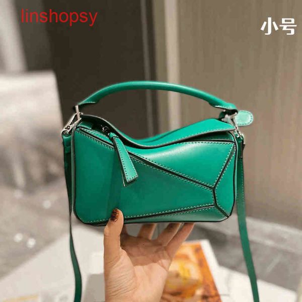 

designer handbag women loewss's bags leather stitched pillow geometric single